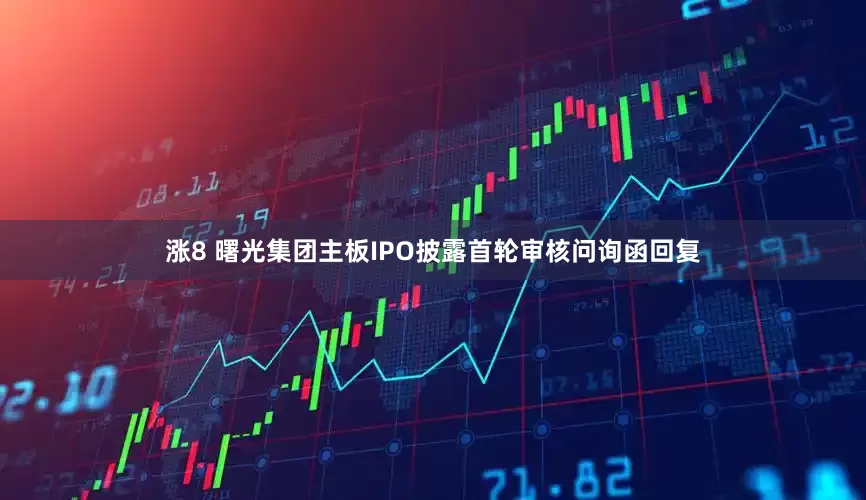 涨8 曙光集团主板IPO披露首轮审核问询函回复